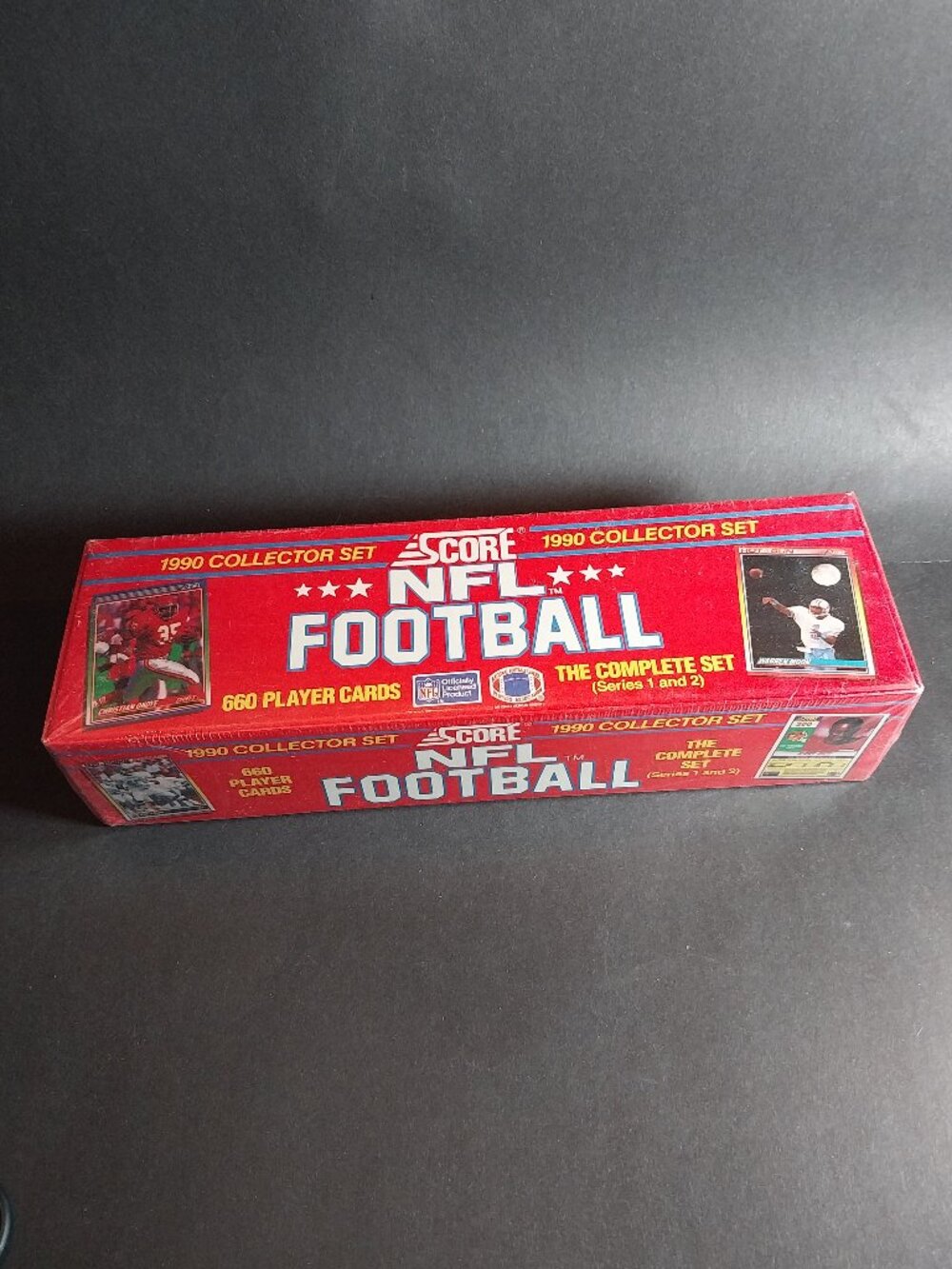 1990 SCORE FACTORY SEALED COMPLETE FOOTBALL SET